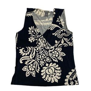 Y2K vintage Ann Taylor Floral Surplus sweater Tank Size Small